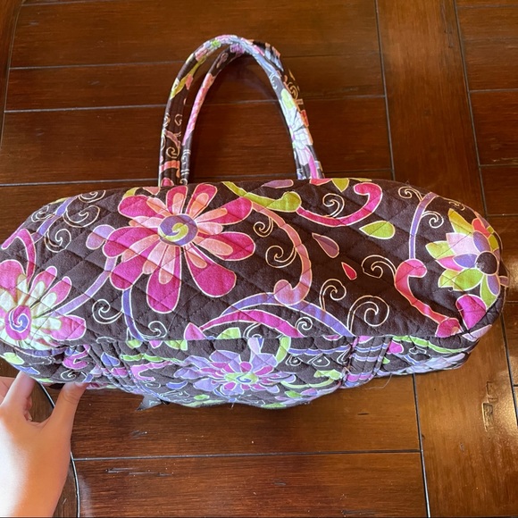 Vera Bradley Pink and Brown Tote - Picture 9 of 10